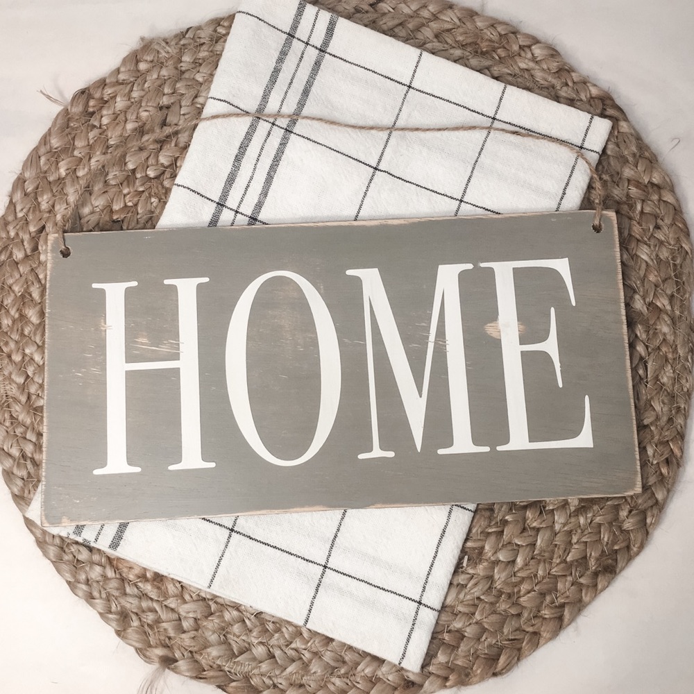 🛒2/$30!🛒  Home-  Wood Painted Sign
